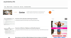 Desktop Screenshot of ceylonlanka.info